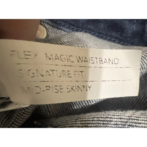 Lane Bryant Women's Size 20P Flex Magic Waistband Mid Rise Skinny Jeans Blue - Picture 9 of 16